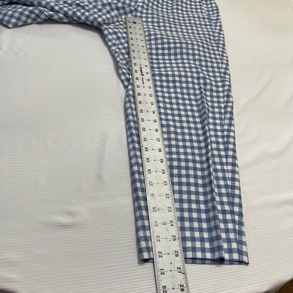 J. Jill Linen Stretch Blue White Capri Crop Linen Pants Size XL - Picture 7 of 10
